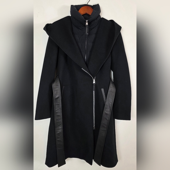 Mackage SHIA-SLB 2-in-1 double-face wool coat with removable bib M - Picture 4 of 12